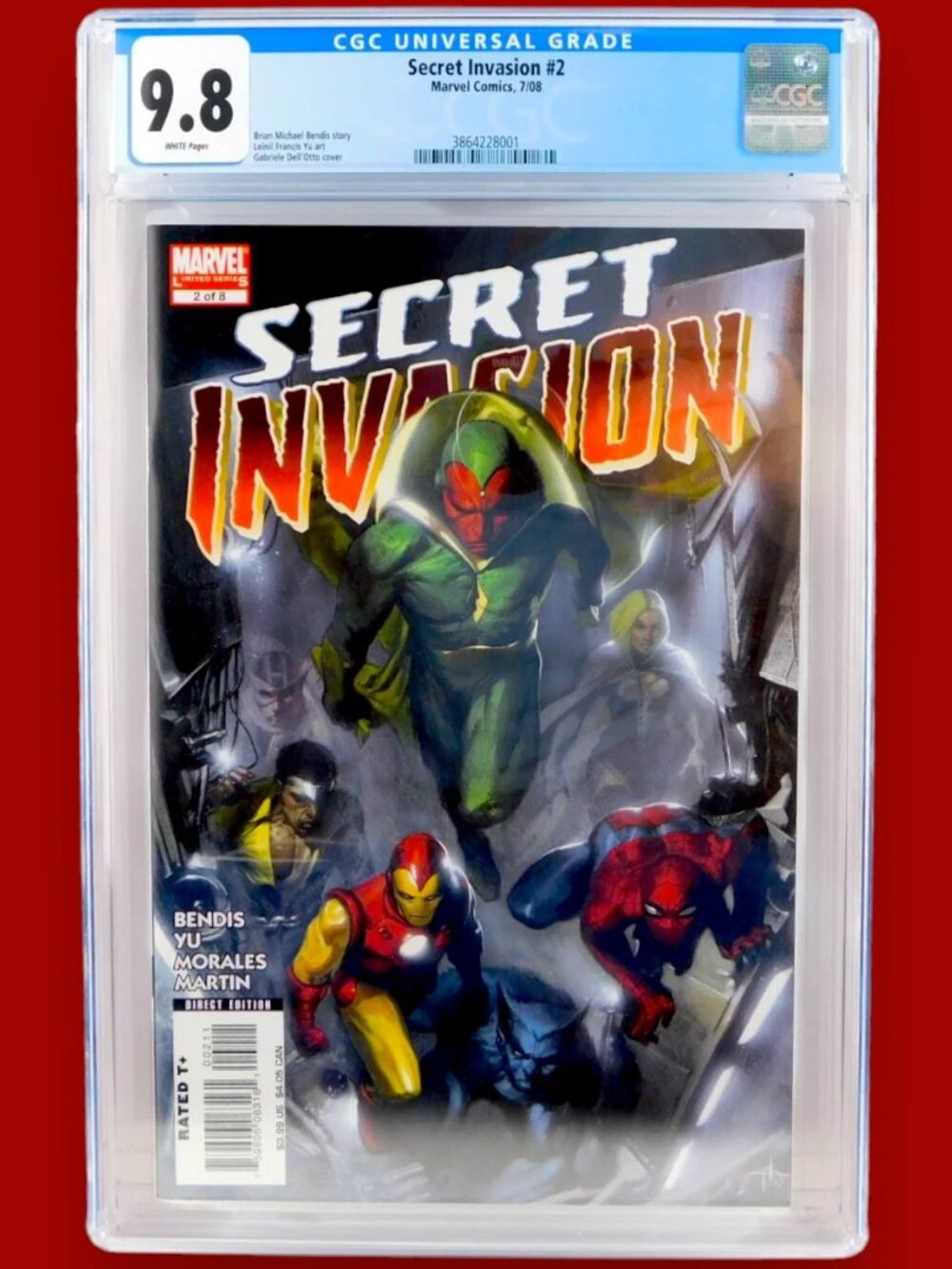 SECRET INVASION 2 CGC 9.8 White Pages Fresh Slab Marvel TV Limited Series